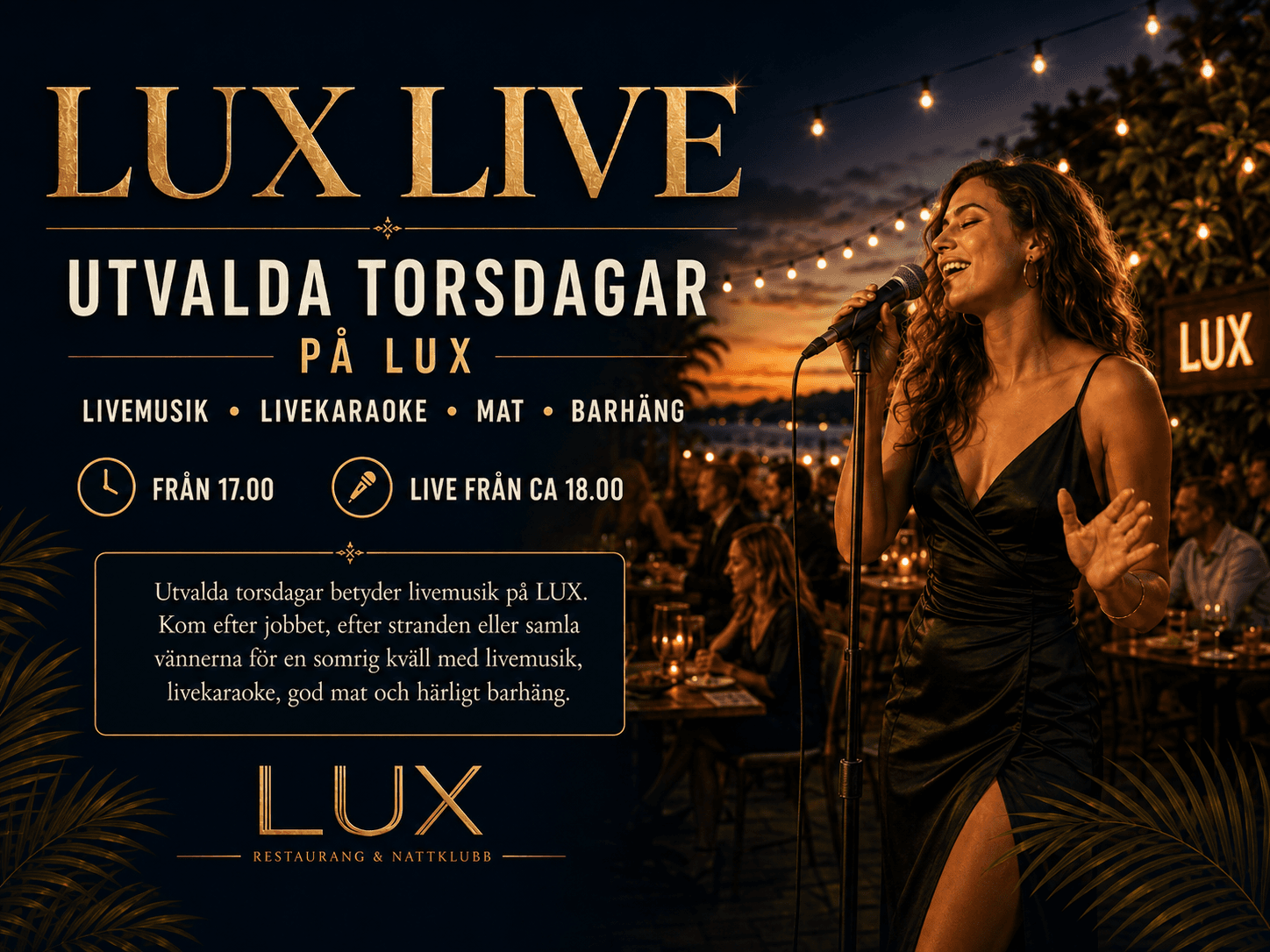 livemusik i trädgården